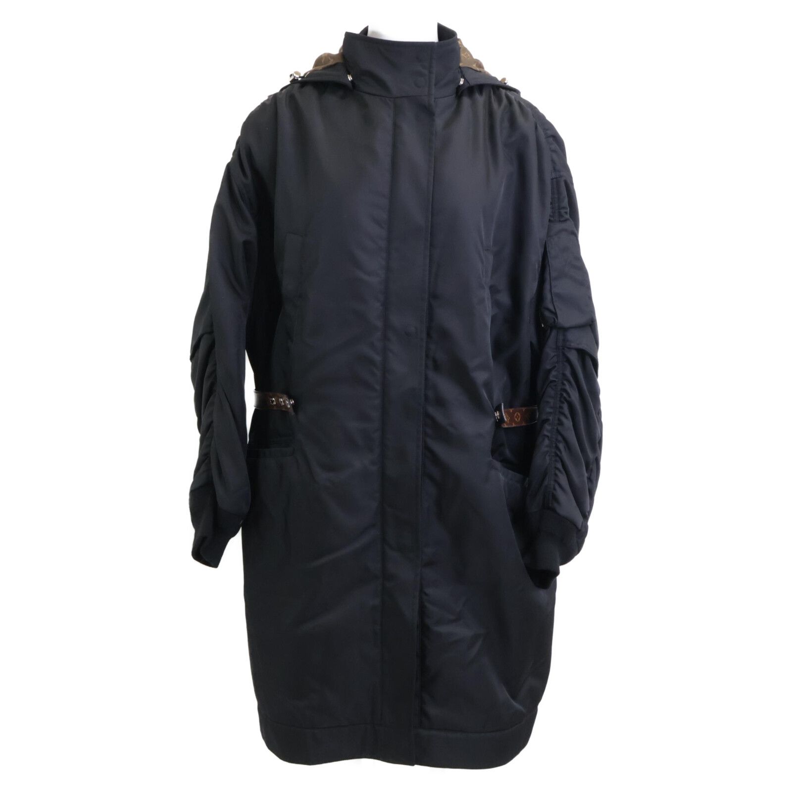 LOUIS VUITTON ルイヴィトン FJOWO2XTQ モノグラム フーテッド ナイロンコート 38