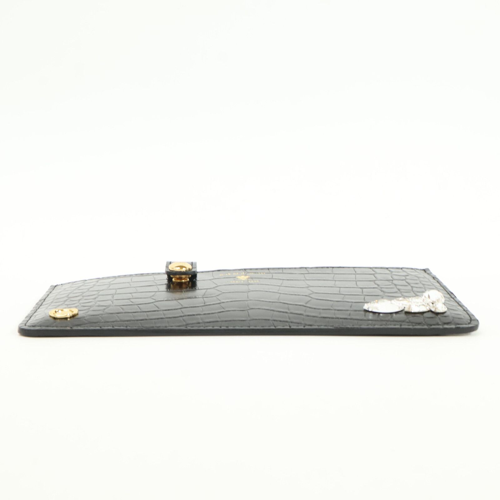 牛革クロコダイル型押し スリムウォレット