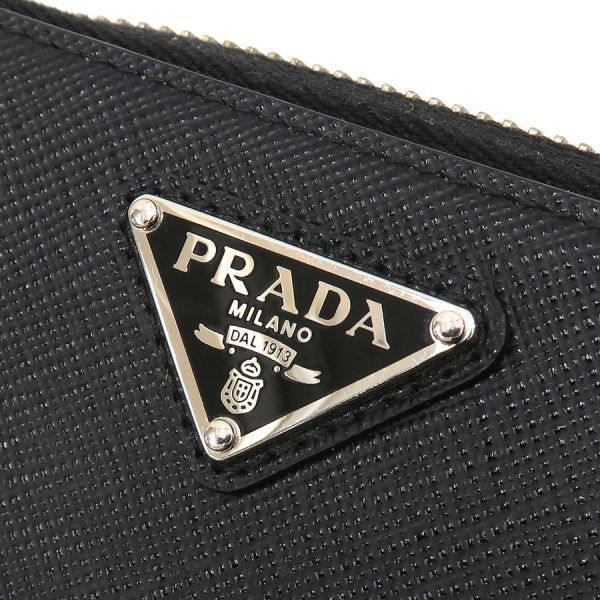 プラダ サフィアーノ・トライアングルコインケース 2MM003【Aランク