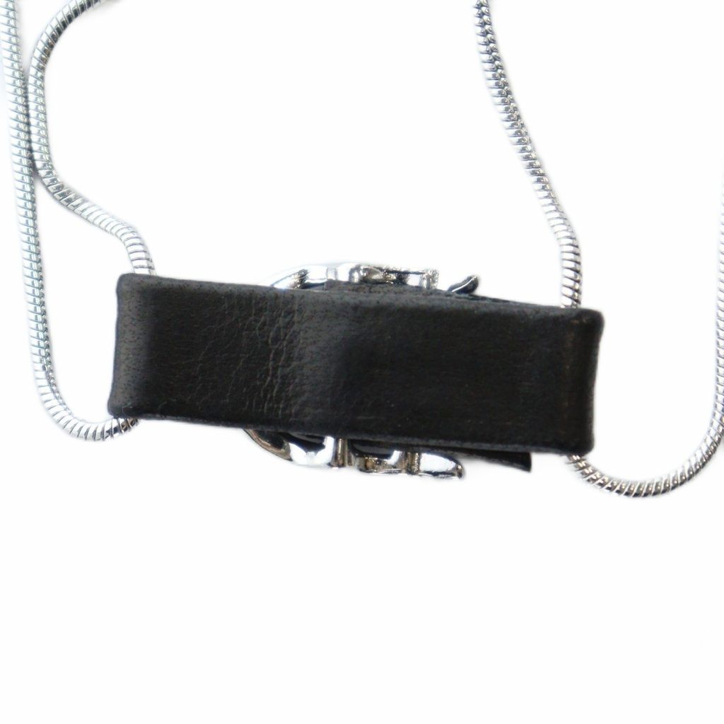 クリスチャンディオール Christian Dior チョーカー ネックレス ロゴ ラインストーン シルバー色 GY11 MQ OH