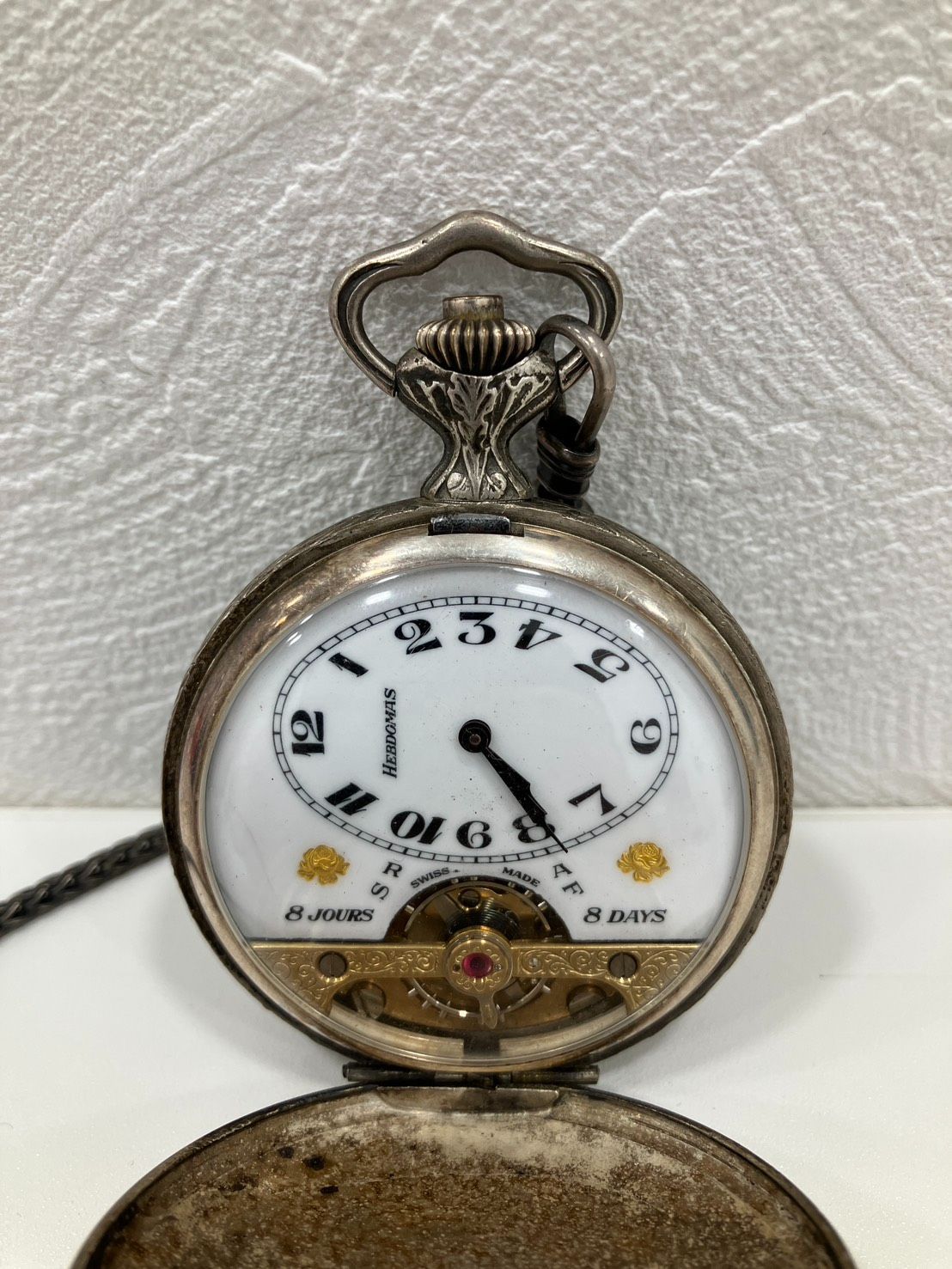 KD-002 ヘブドマス 8日巻き 懐中時計 ジャンク Hebdomas
