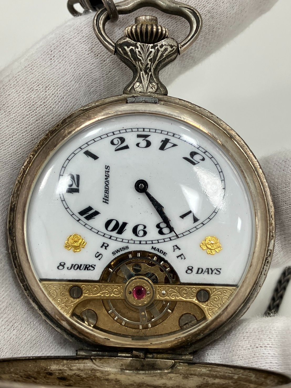 KD 002 ヘブドマス 8日巻き 懐中時計 Hebdomas