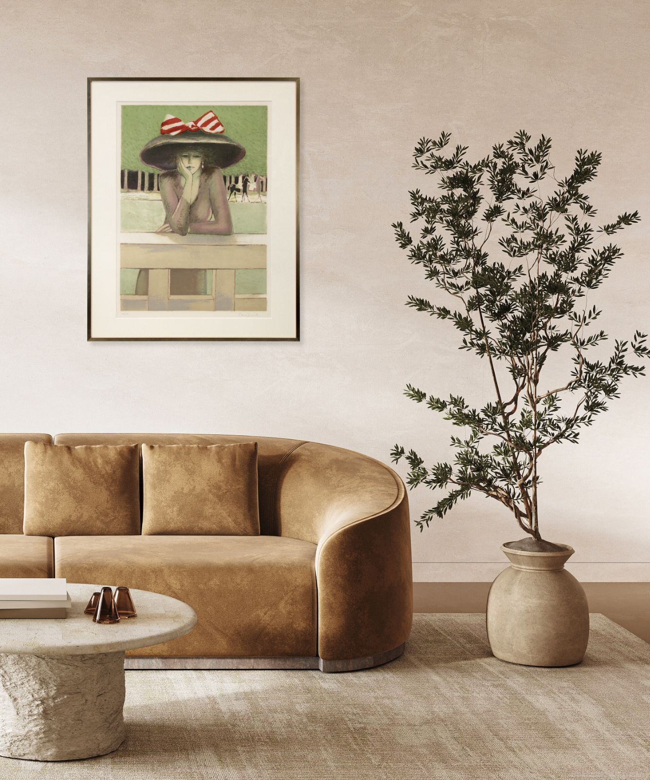 ジャン ピエール カシニョール 秋 リトグラフ 版画 絵画