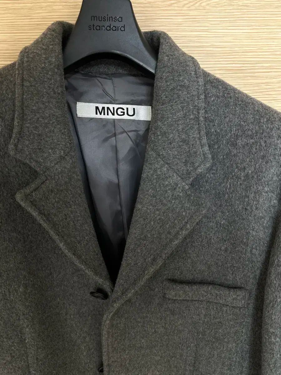 mngu 밍구 チェスターフィールド ロングコート グレー XL