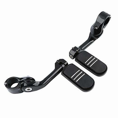 32mm ストリームライナースタイル ハイウェイ ペグ ロング マウント ハーレー ダビッドソン 32mmエンジンガード装着車種汎用 BRIGHTFACE_UK