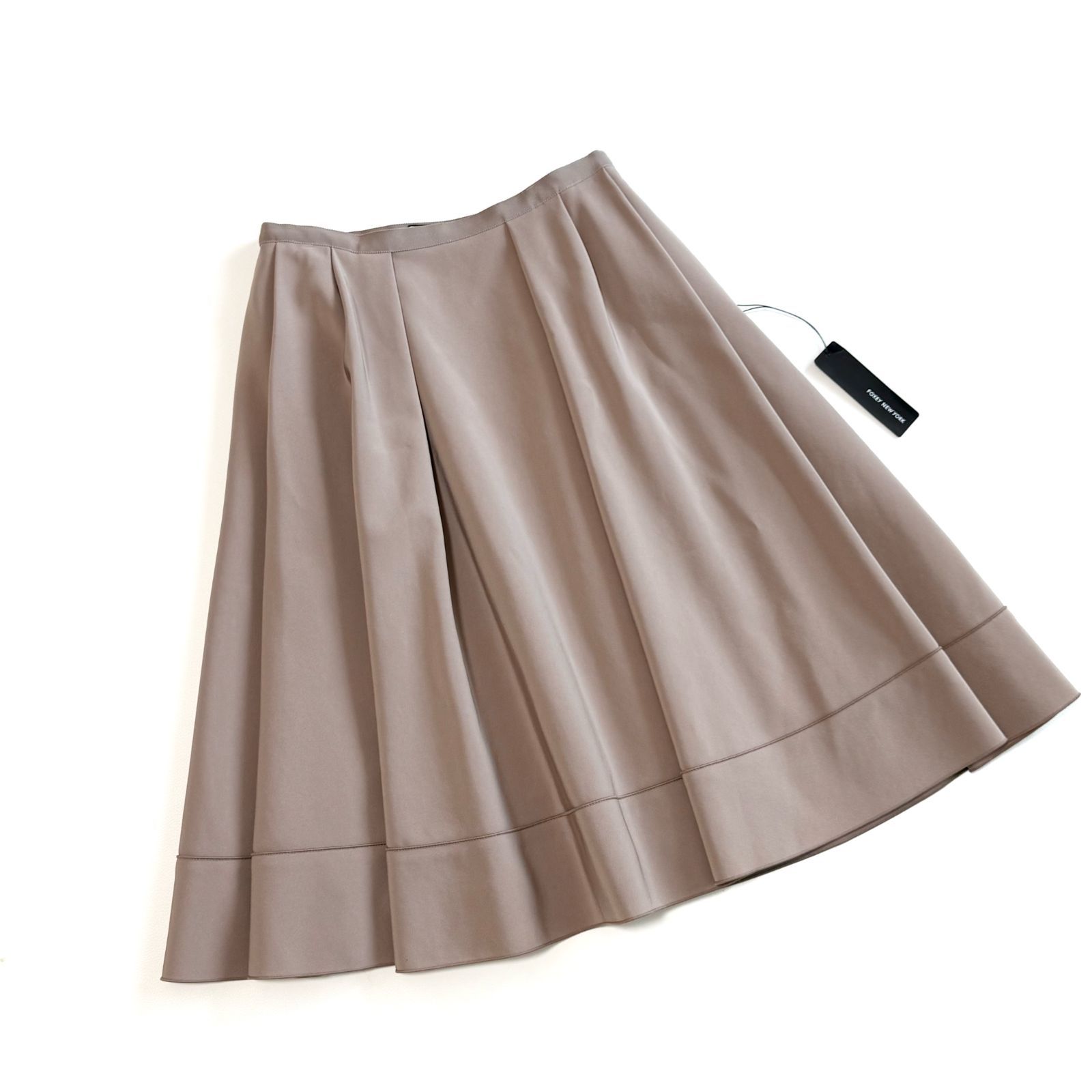 FOXEY NEW YORK フォクシーニューヨーク タック 膝下 ミモレ フ スカート 40