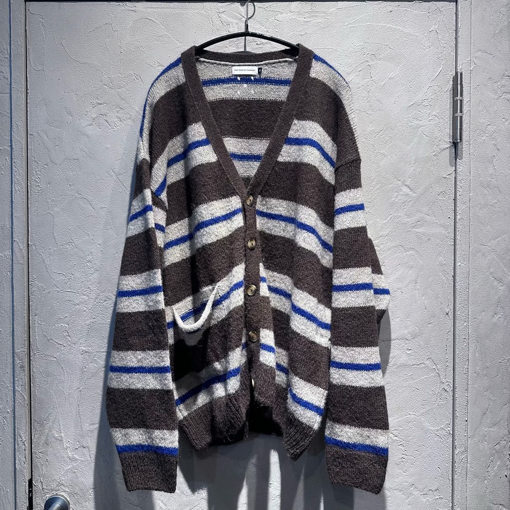 POP TRADING COMPANY ポップトレーディングカンパニー Striped Cardigan カーディガン マルチ size M 代官山A11