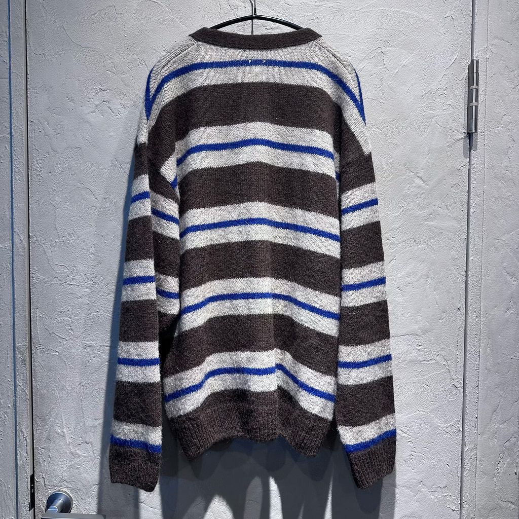 POP TRADING COMPANY ポップトレーディングカンパニー Striped Cardigan カーディガン マルチ size M 代官山A11