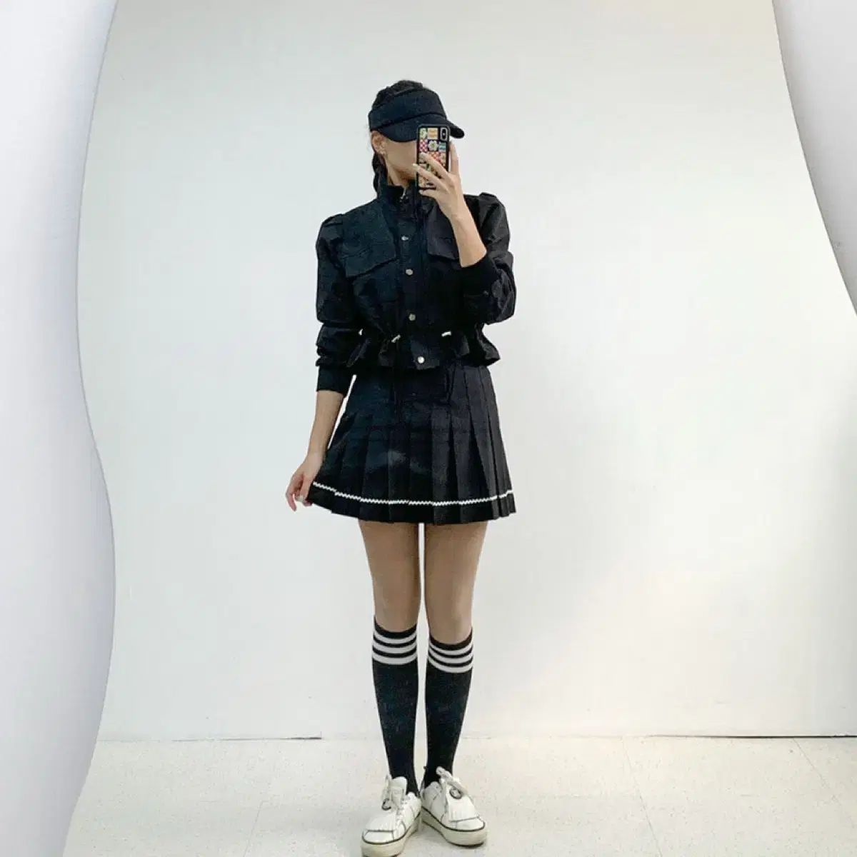 ★値下げ★希少★激カワ！！レディースゴルフ　セットアップ ☆希少☆激カワ！！レディースゴルフ セットアップ