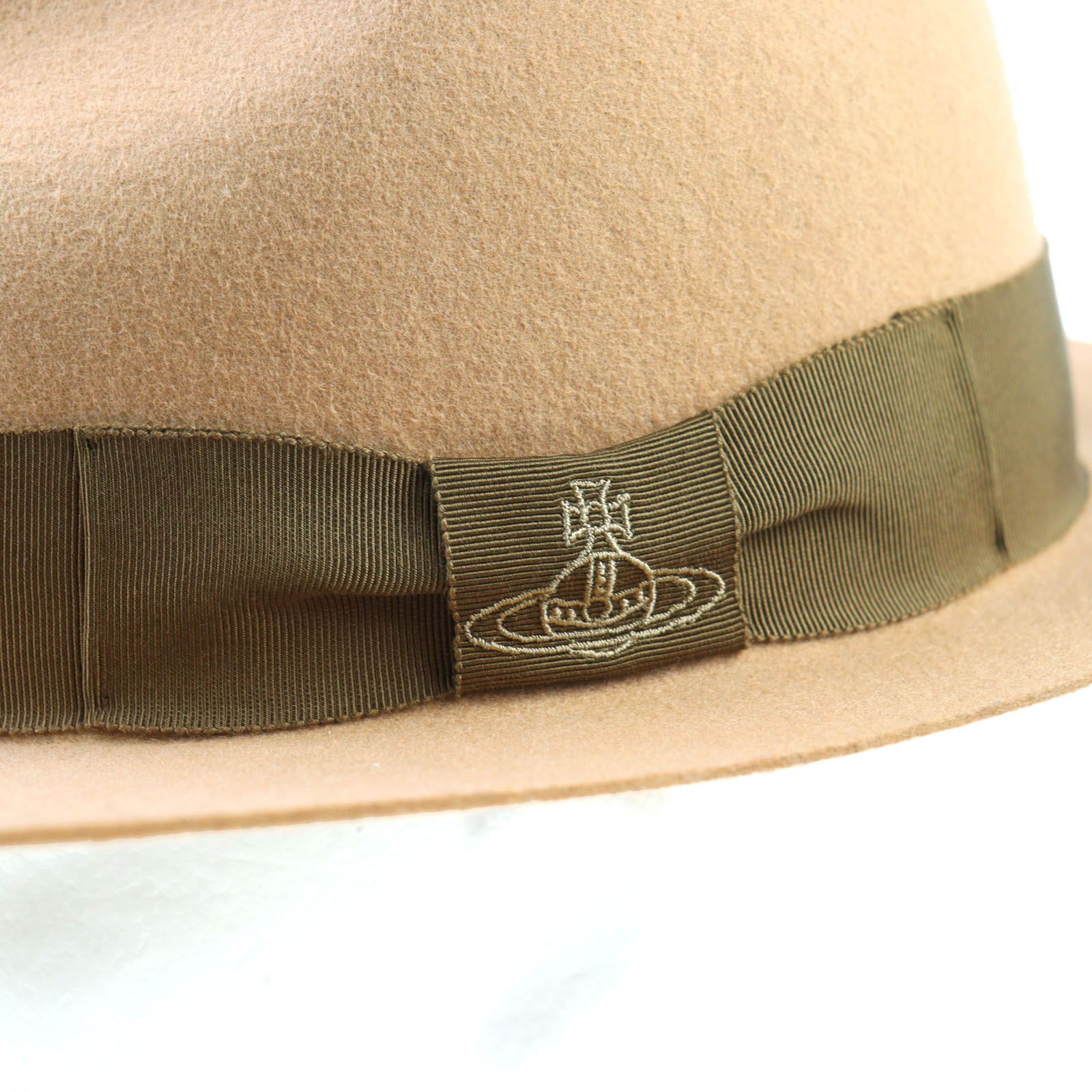 オーブ刺繍 リボン付き