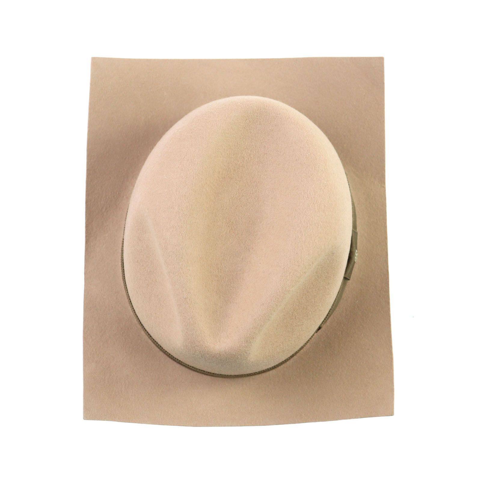  Vivienne Westwood ヴィヴィアンウエストウッド 219161 VH 36 ウール オーブ刺繍 リボン付き フェルト スクエアブリム 中折れ帽 ハット ピンクベージュ F メンズ その他 ハット