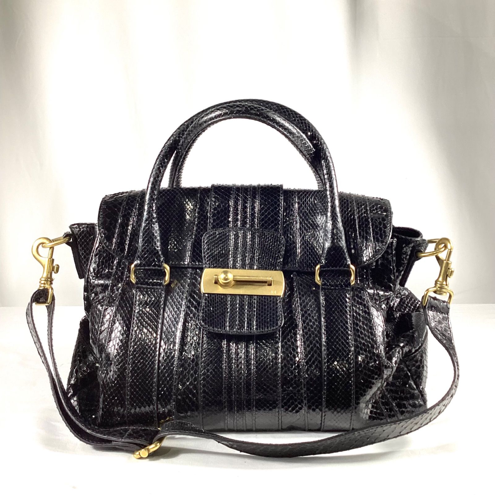 ESCADA エスカーダ ショルダーバッグ イタリア製 エキゾチックレザー