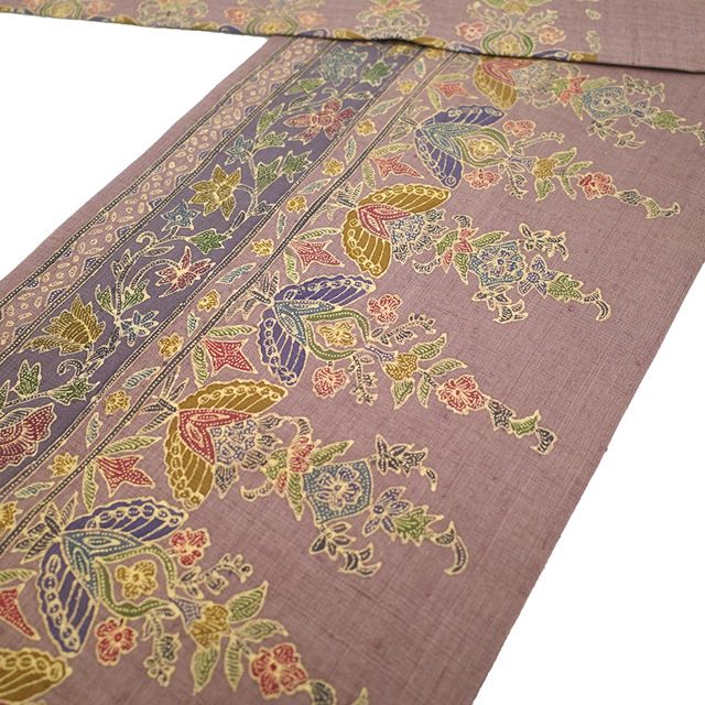 手描き くすみ紫