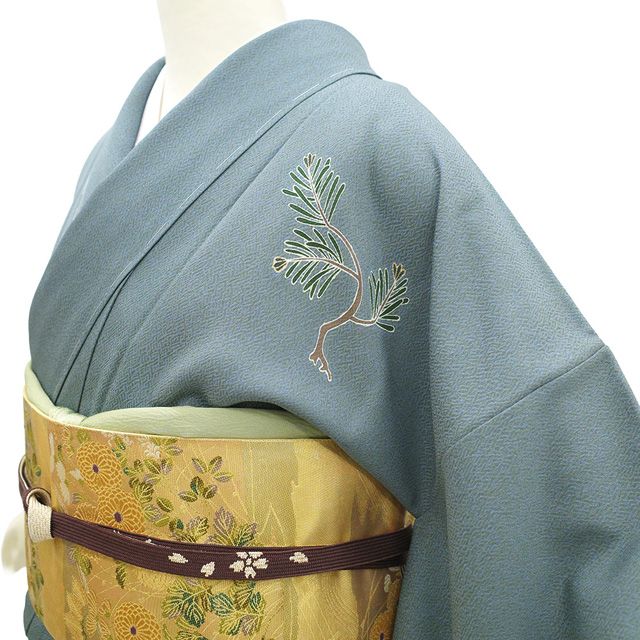 新古品】 訪問着 着物 未使用 正絹 作家物 松井青々 京友禅 落款有り