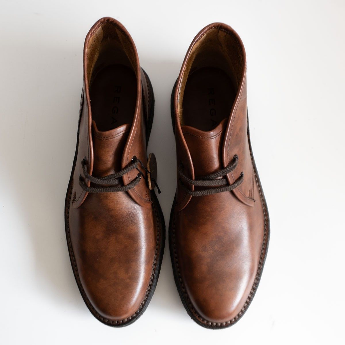 のみ REGAL Y 640 チャッカブーツ レザーシューズ 25 cm リーガル ブラウン 革靴