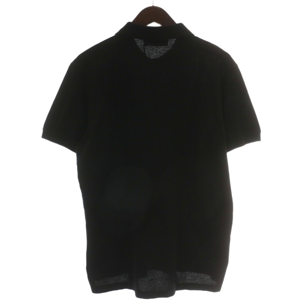 ディースクエアード Tennis Fit Polo ポロシャツ 半袖 ロゴ ワッペン M 黒 ブラック XZ GY 19