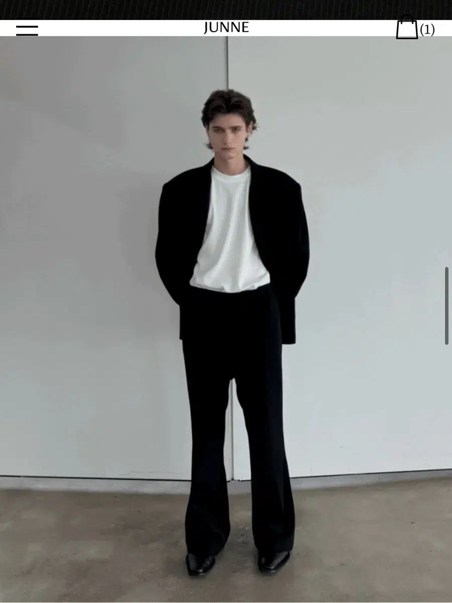 ジュンヌ P19 ヴィーガン ウール スラックス L