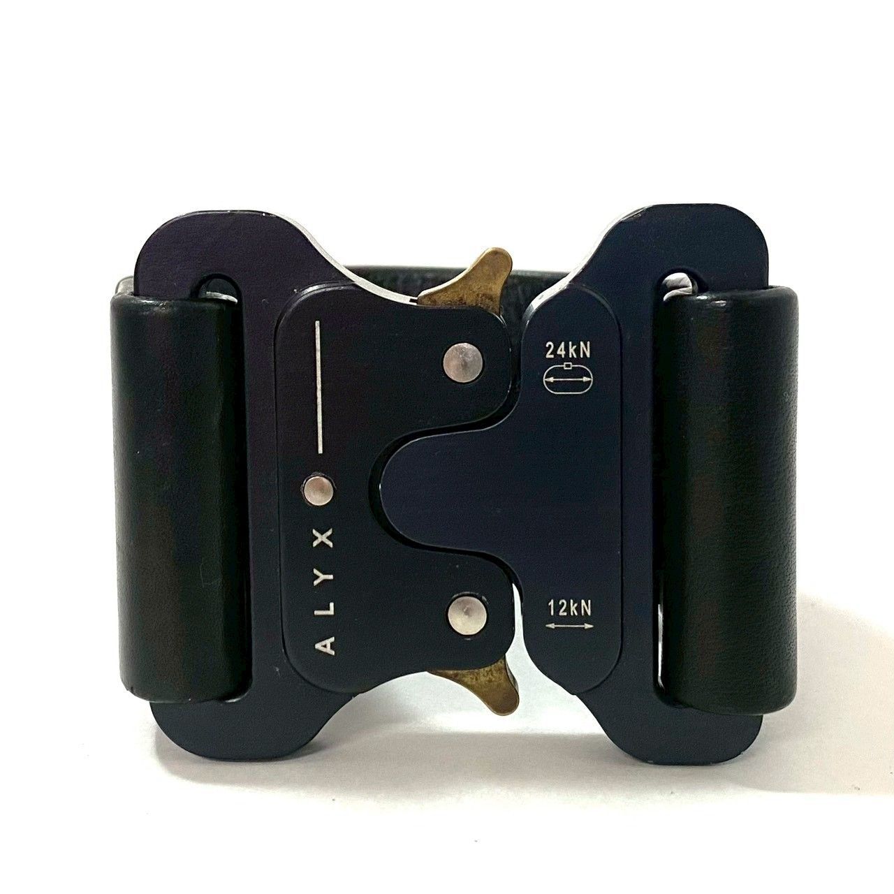 FU ALYX レザー ブレスレット ブラック 黒 1017 9 SM バックル バングル アリクス FU-5544