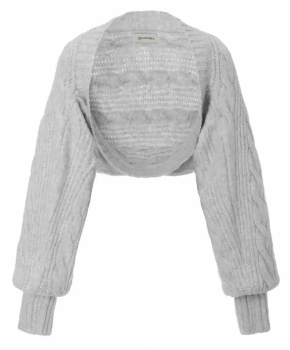 スリータイムズ バニー ボレロ メランジュグレー