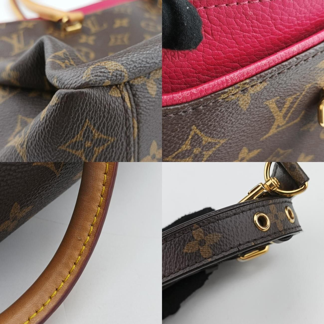 Vuittonパラスモノグラム ブラウン系×スリーズモノグラムキャンバス×カーフレザーM41175CA1175