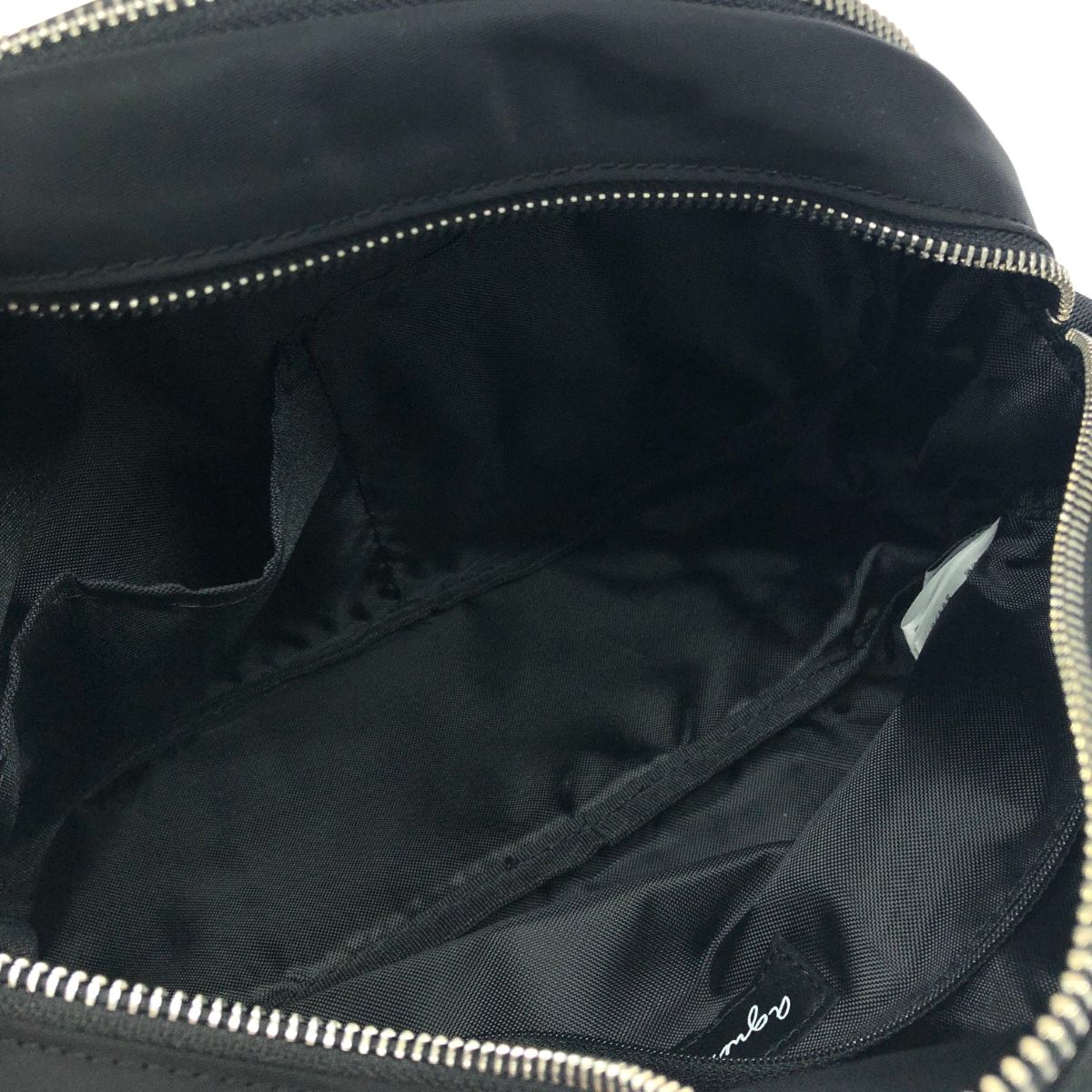 agnes b. アニエスベー ショルダーバッグ ロゴ/ナイロン ブラック  