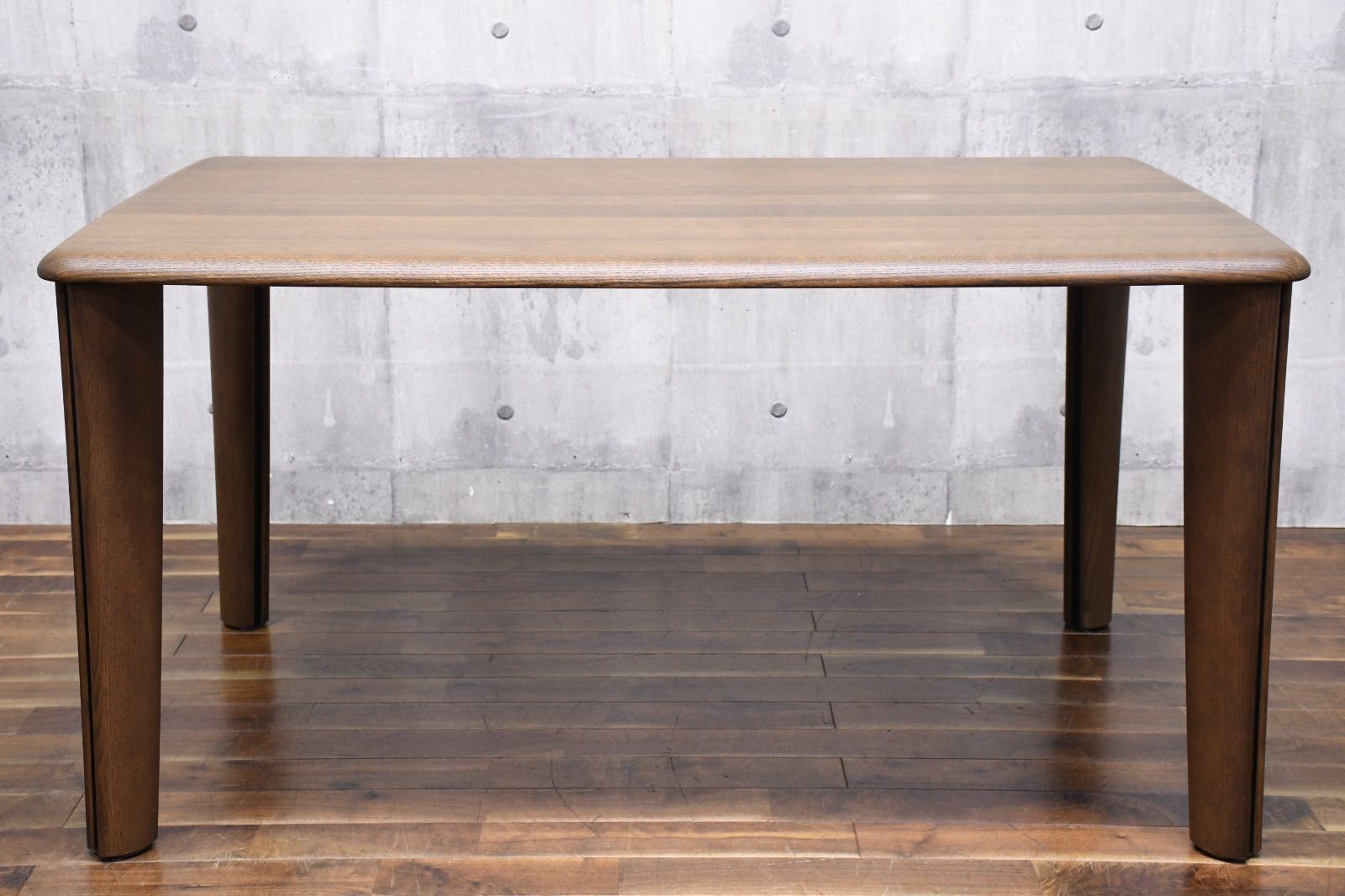 EJC64 シラカワ shirakawa ダイニングテーブル W1350 オーク無垢材 食卓テーブル モダン 北欧スタイル 飛騨の家具 食卓机 4本脚 4人用