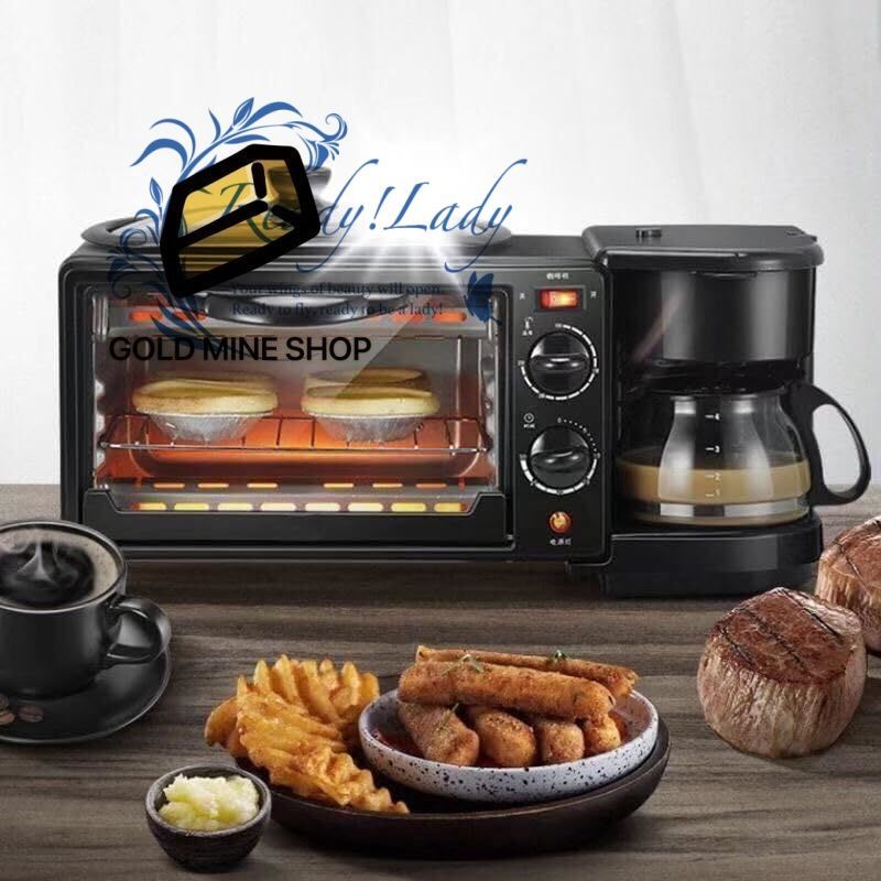  朝食メーカー トースター 朝食機 9 Lオーブン 自動サーマルコーヒーメーカー ロースター コーヒーマシン 家庭用 その他 キッチン 食器