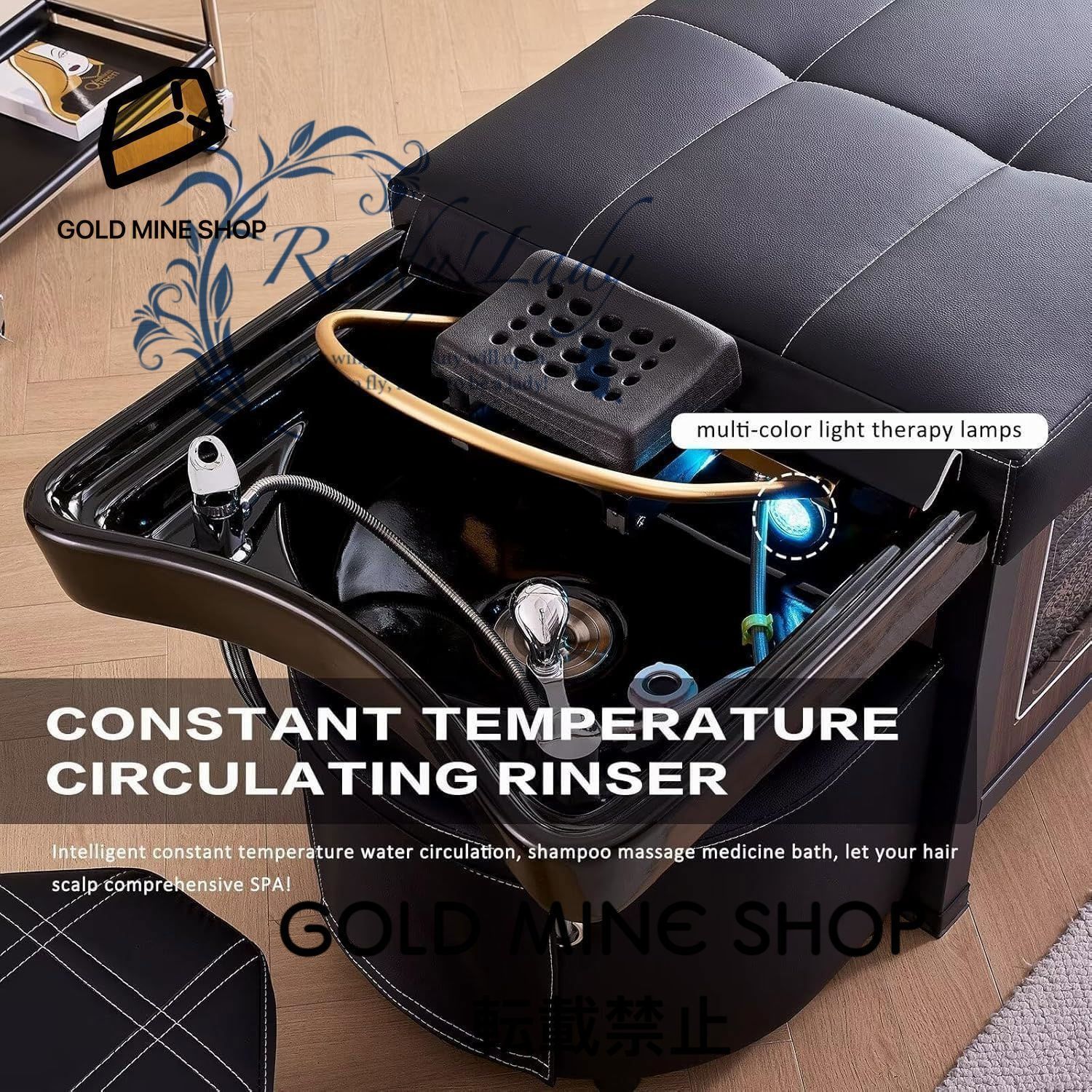 プロのシャンプーベッド スツール付きタイ水循環マッサージケアベッド