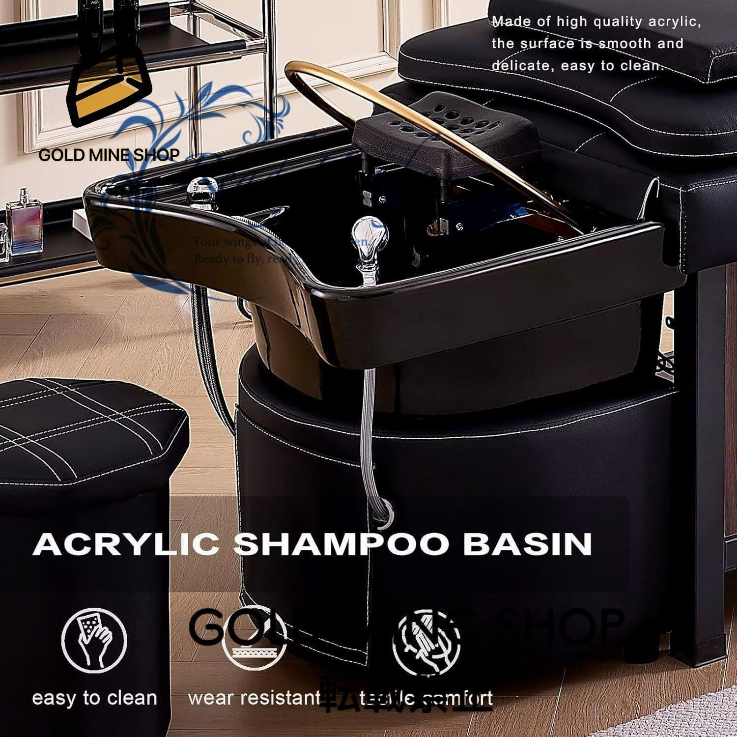 セラミックシャンプー台 家庭用スマートサロンヘッドマッサージベッド