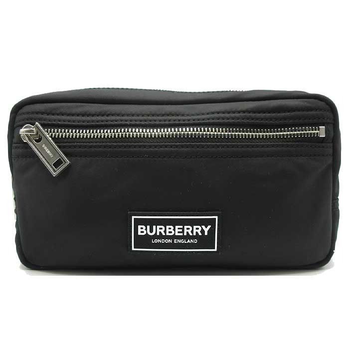 バーバリー 8090576 BLACK ブラック ポーチ BURBERRY LONDON ナイロン ロゴ アンティーク調金具 マルチポーチ ブティック メンズ レディース