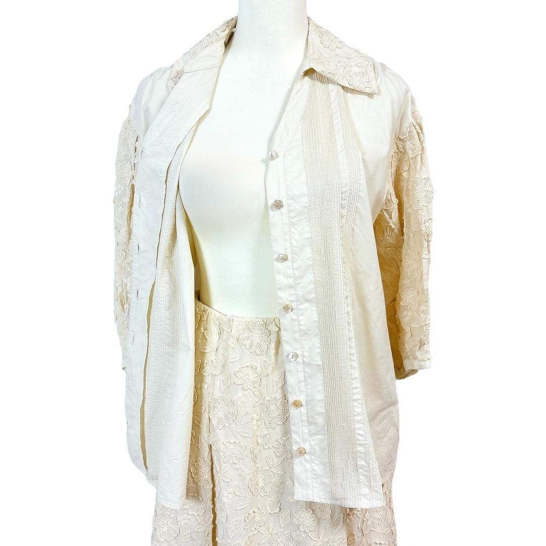 ブラウス9号 フラワーレース