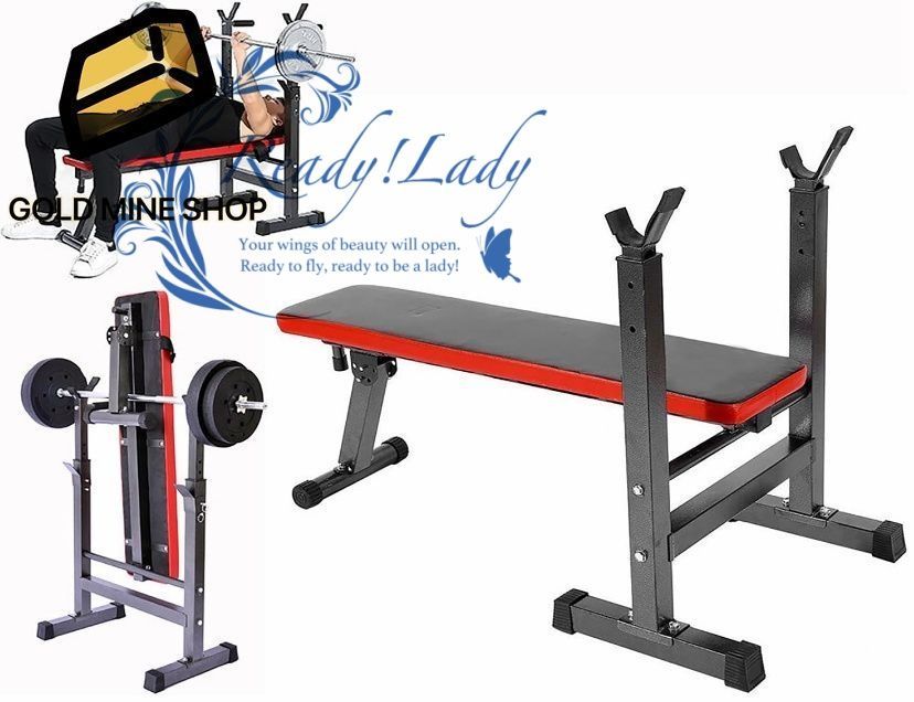 ベンチプレス 折り畳み トレーニングベンチ スクワットラックベンチ