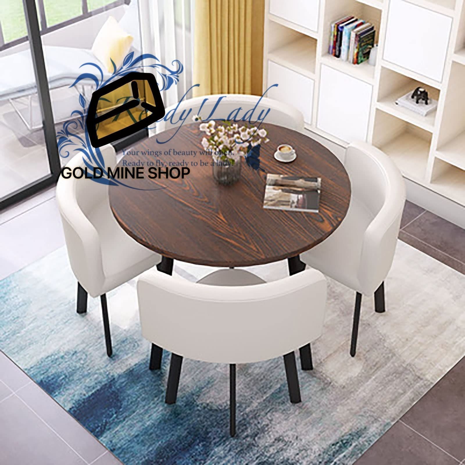 ダイニングテーブルセット4人用掛け 食卓セット ルームとキッチン用 モダンデザイン椅子セットシンプルな応接テーブルと椅子の ホームアパートテーブルシンプルなカジュアルオフィス 80 cm