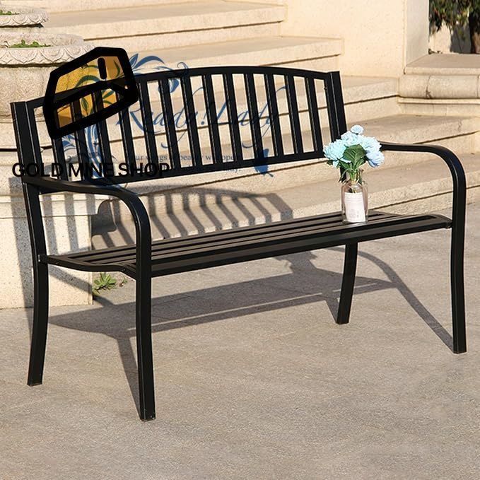 ガーデンベンチ 屋外 ガーデンチェアパークベンチ 幅130×奥行45×高さ85cm 鉄のベンチ庭園 ベンチ チェア防水性と耐日光性 ガーデンチェアガーデンファニチャー