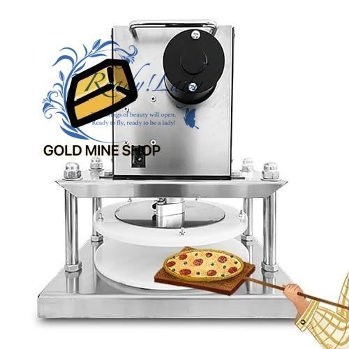 電動ピザ生地プレス プレス 煎餅メーカー 10インチ 25CM商用全自動生地機 生地ローラーシーターチャパティプレス機ペストリープレッサー ピザベース ペストリー パン成形機 パイクラストの作成に適しています 22cm