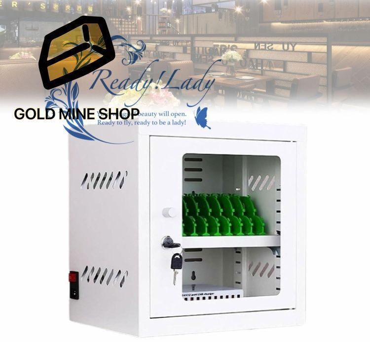 12スロット携帯電話充電キャビネット 5 V 2 A携帯電話収納キャビネット充電ステーション 漏れ防止機能付き USB充電式 企業 ホテル レストラン 空港用