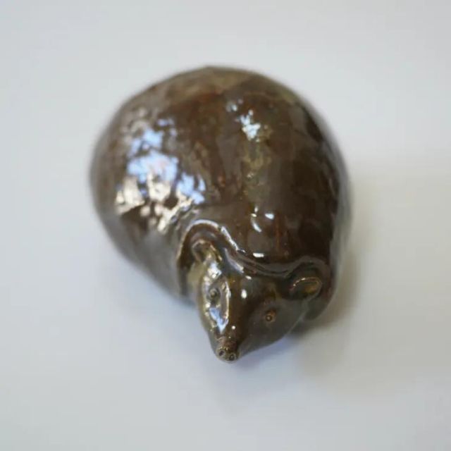 ERIK ENGQVIST Hedgehog 大きなハリネズミの置物 北欧ヴィンテージ スウェーデン 陶器 彫刻 置物 ミッドセンチュリー
