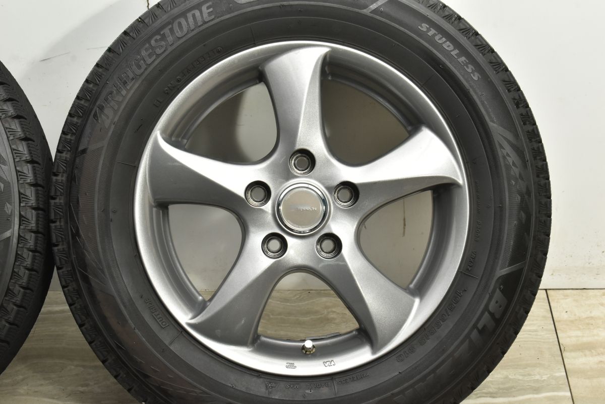  程度良好 トップラン 15 in 6 J 45 PCD 114 3 ブリザックVRX 195 65 R ノア ヴォクシー ステップワゴン セレナ アクセラ プレマシー 15インチ タイヤ ホイールセット