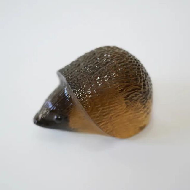 Paul Hoff Kosta Boda Hedgehog ハリネズミ 1976年 WWF 北欧ヴィンテージ スウェーデン ガラス 置物 ミッドセンチュリー