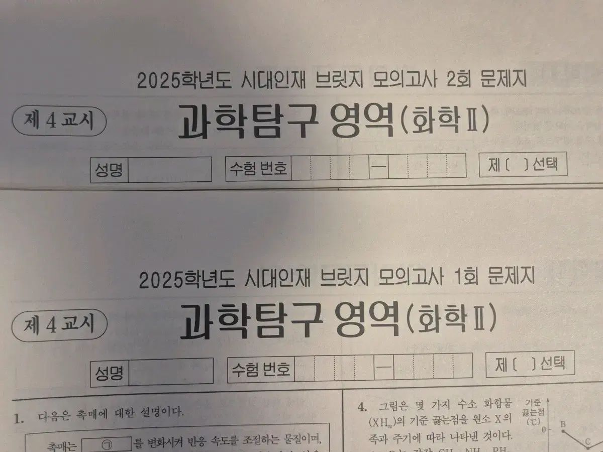 2025 化学２ 模擬試験 時代人材 バーバリーブリット ブリッジ 実戦模擬試験 14回分 全回次