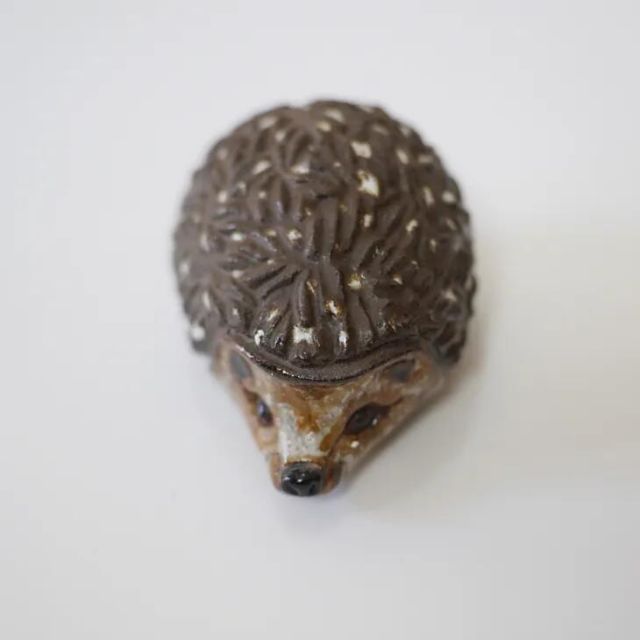 Thomas Hellstrom Sweden ceramic Hedgehog ハリネズミ 北欧ヴィンテージ スウェーデン 陶器 彫刻 置物 ミッドセンチュリー