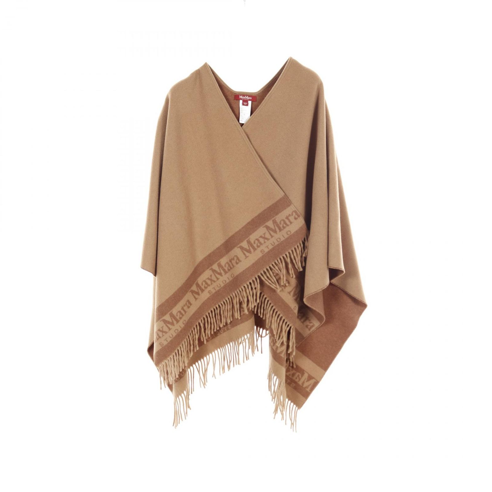 Max Mara Studio マックスマーラステュディオ PATRONI ロゴ ポンチョ ポンチョ