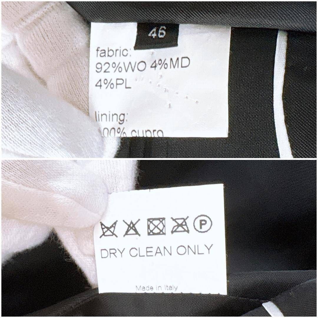 KRIS VAN ASSCHE メンズテーラードジャケット 46 ブラック 無地