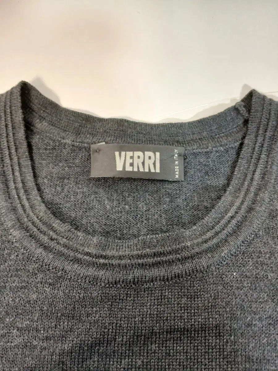  ベリ グレー メリノ ウール メンズ プルオーバー ニット セーター トップス