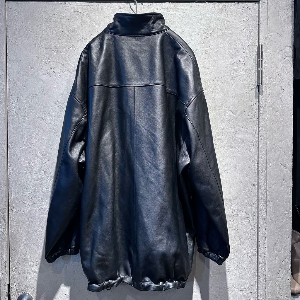 Graph Paper グラフペーパー Sheep Leather Track Blousoun レザージャケット GM233-30049 ブラック size 1 代官山A11