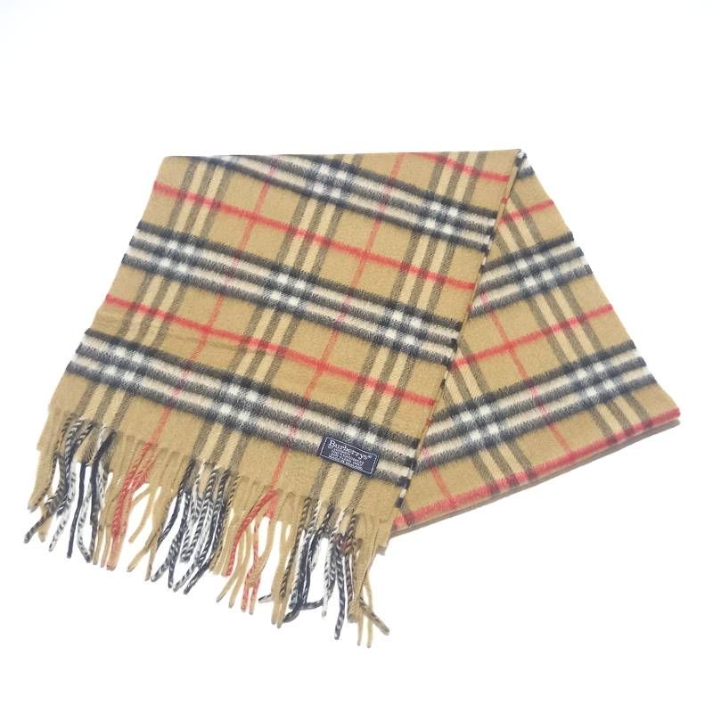 バーバリーズ ノバチェック カシミヤ マフラー ベージュ Burberrys