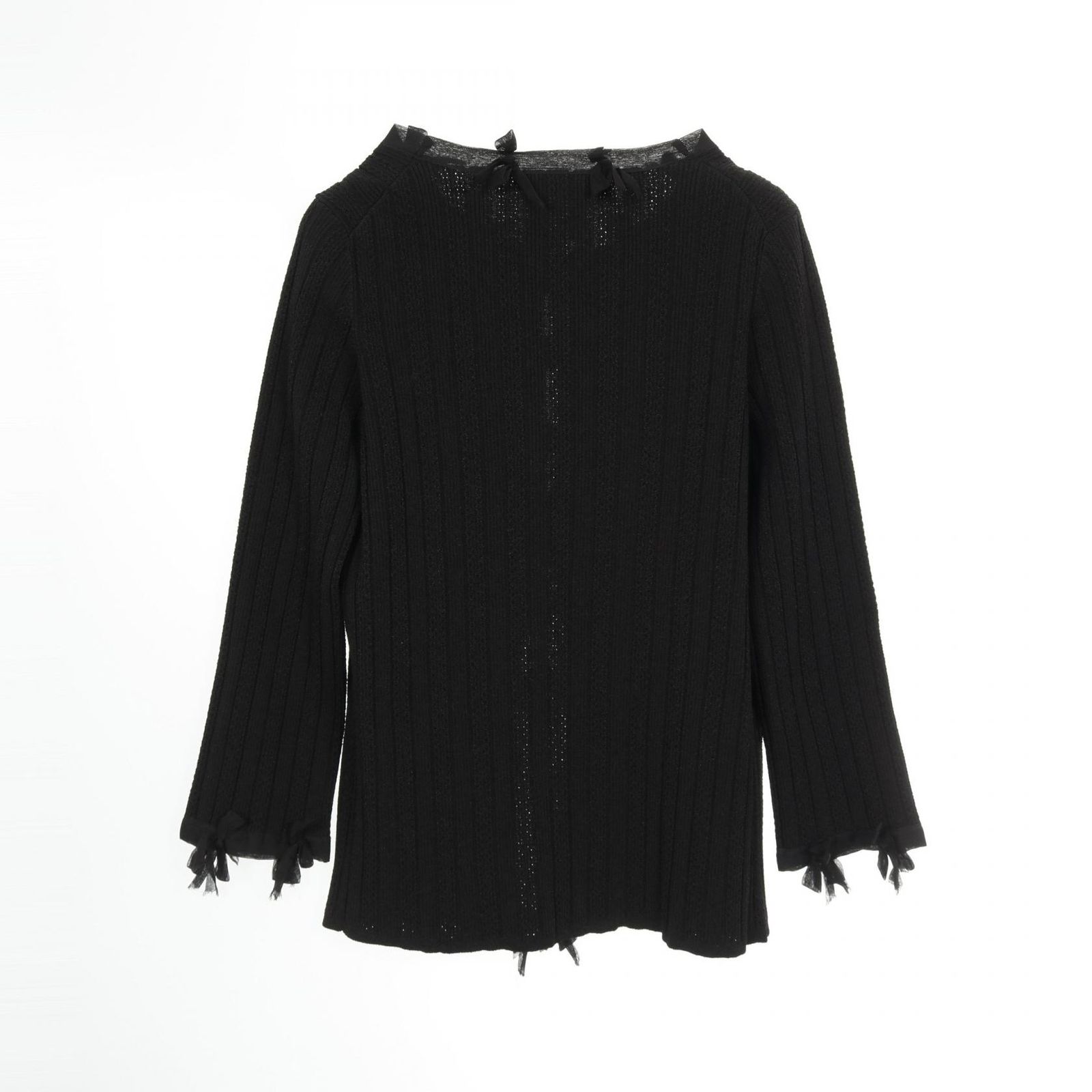 CHANEL シャネル リボン付き カーディガン