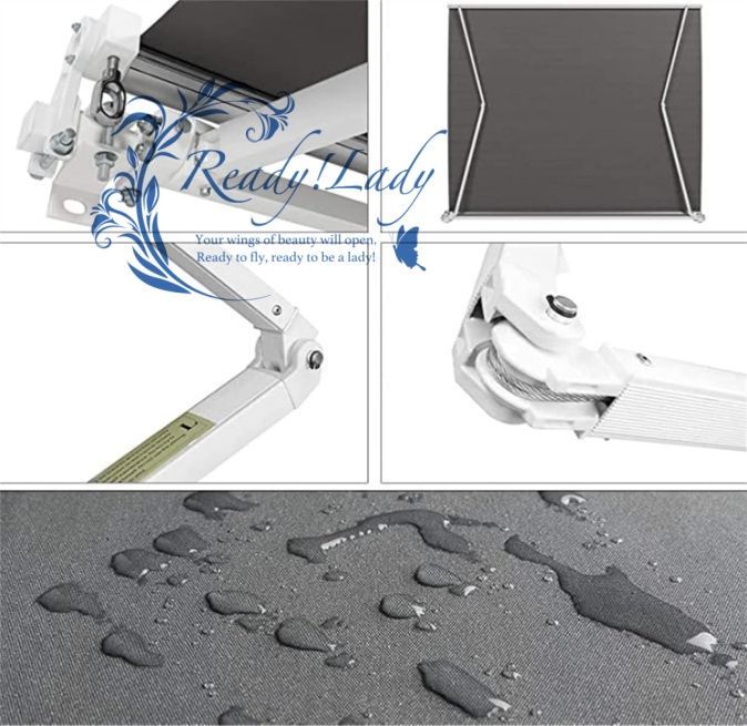 DIYパティオ格納式手動日よけ 日除け