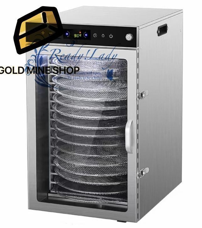 回転式フードドライヤー 16層 ステンレス鋼 過熱防止機能付き 1600W 二重扇風機 乾燥速度が速い 30-90℃ 0-12時間調節 食品乾燥機 大容量 業務用