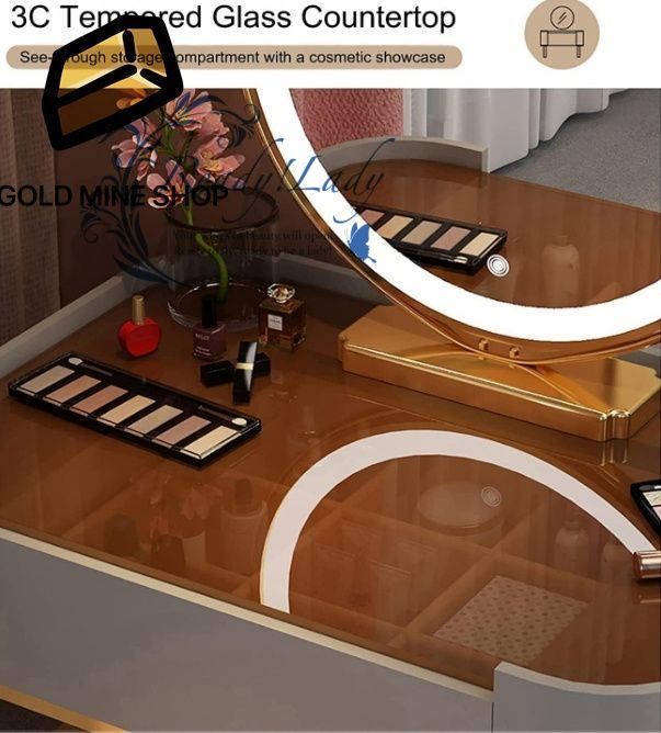 化粧台 モダンなドレッシングテーブル